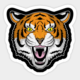 Tiger angry Sticker